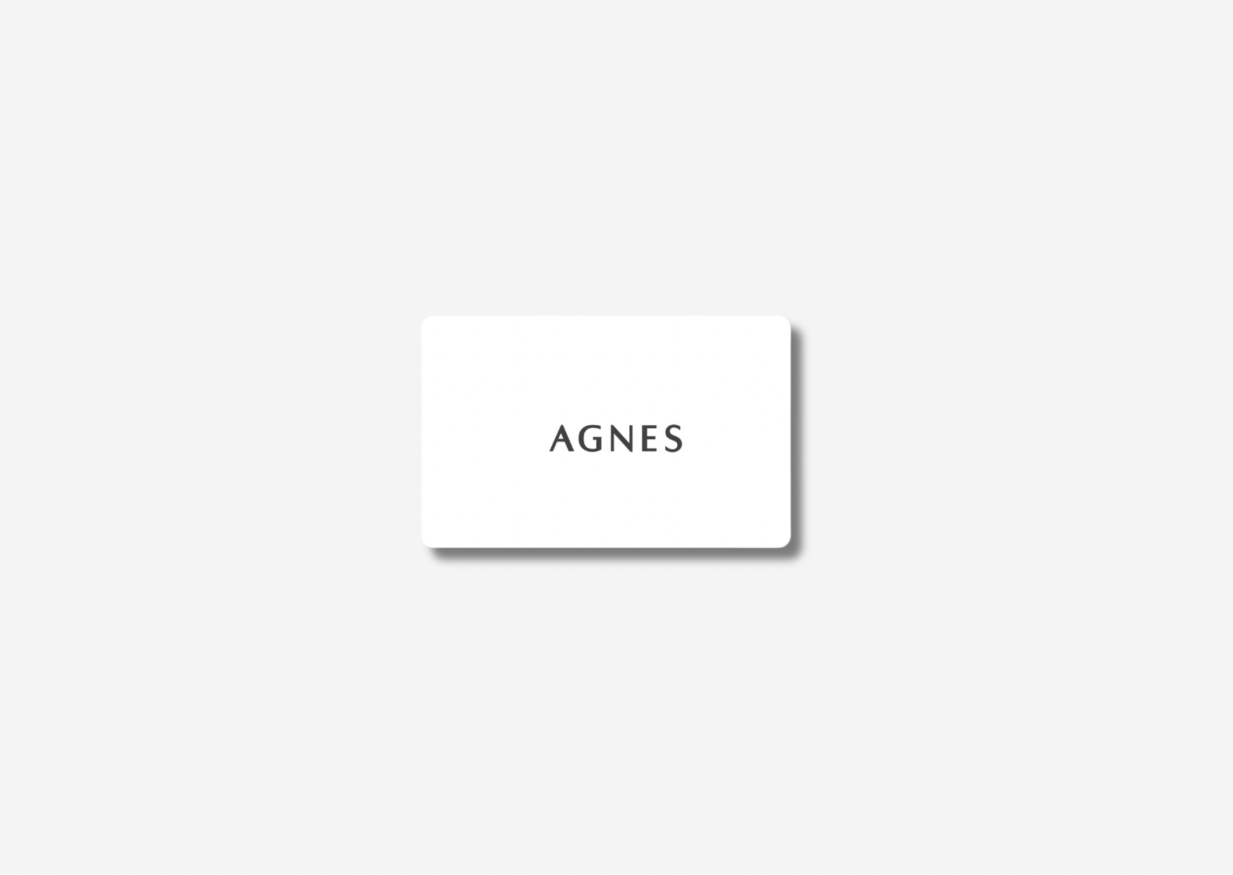AGNES GIFT CARD