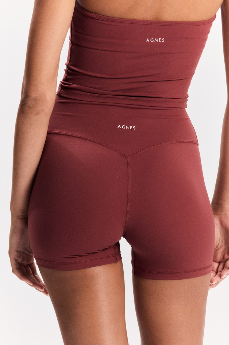 VERA SHORTS - (EXTRA HIGH WAIST) - PINOT
