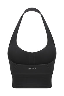 PEARL HALTER - BLACK