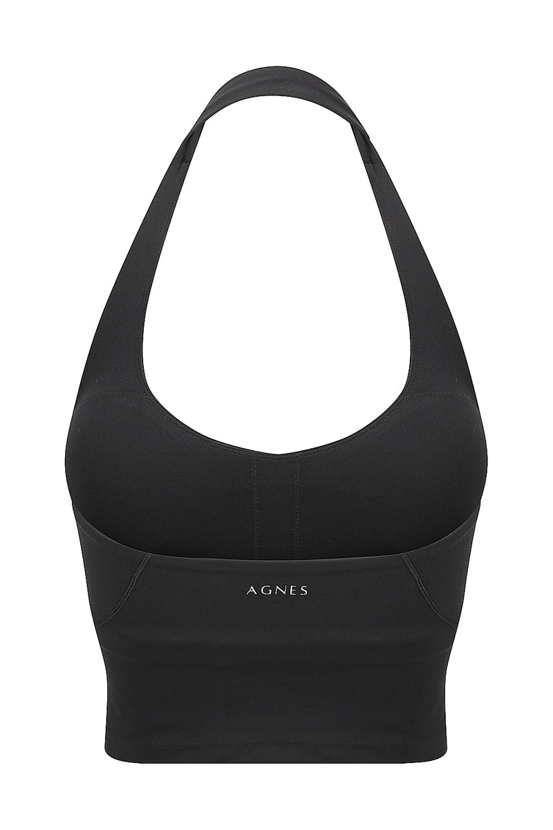 PEARL HALTER - BLACK