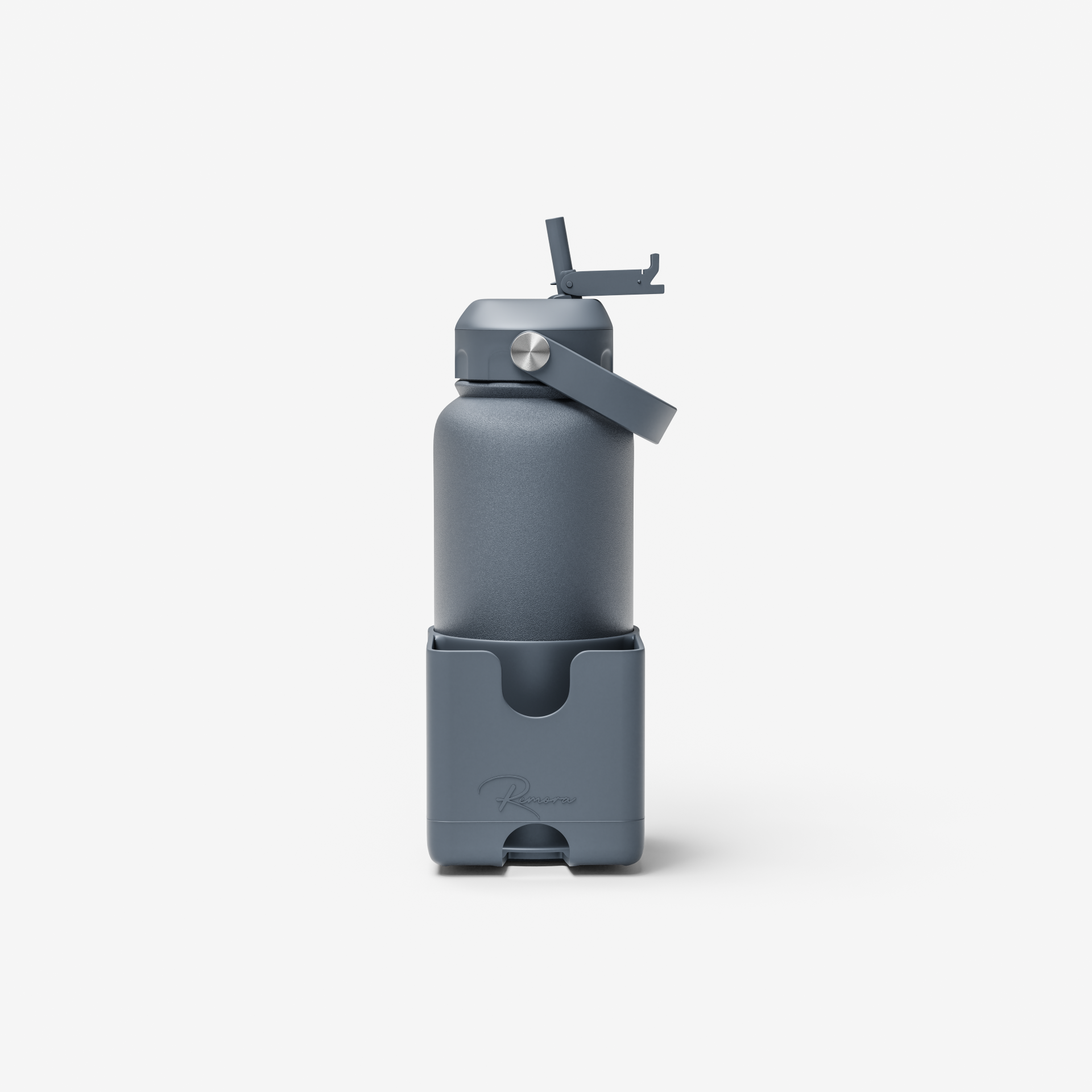 Stormy Grey Water Bottle & Phone Holder Bundle