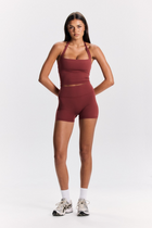 VERA SHORTS - (EXTRA HIGH WAIST) - PINOT