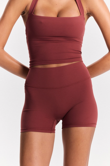 VERA SHORTS - (EXTRA HIGH WAIST) - PINOT